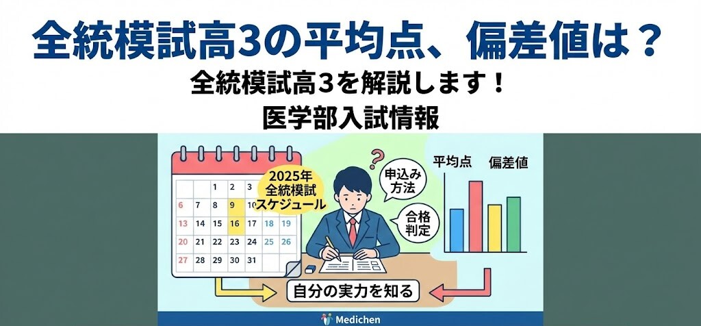 【2025年最新】全統模試高3の平均点、偏差値は？ 全統模試高3を解説します！
